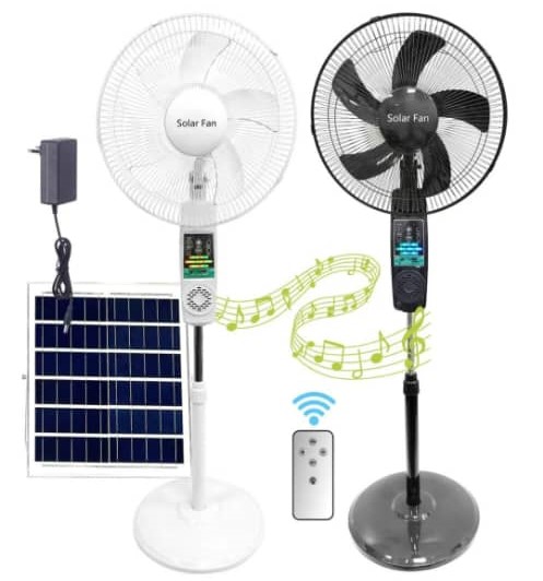 Solar bluetooth fan